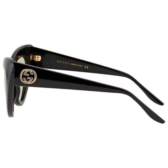 NEW Gucci Green Cat Eye Women\'s Sunglasses